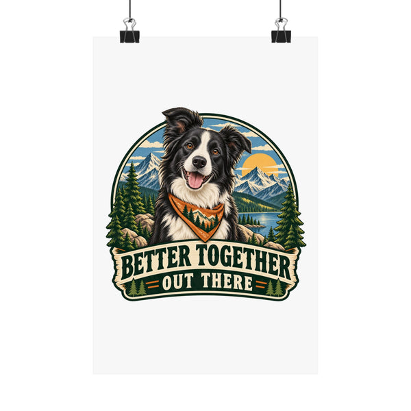 Adventure Buddy — Custom Pet Portrait Matte Art Print