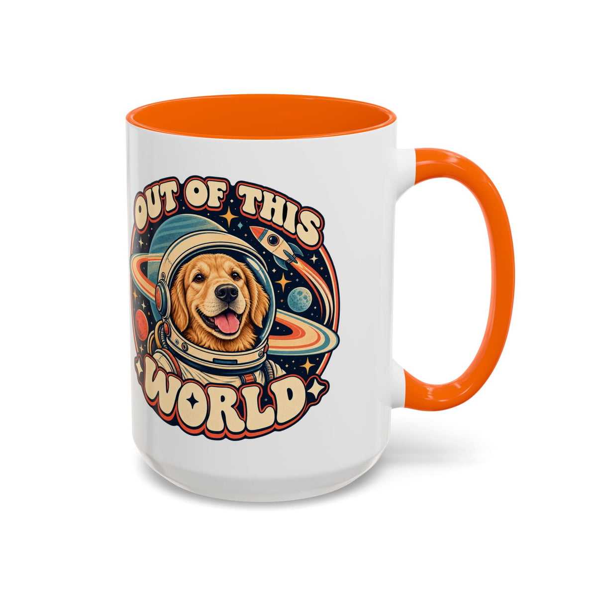 Space Cadet — Custom Pet Portrait Accent Mug