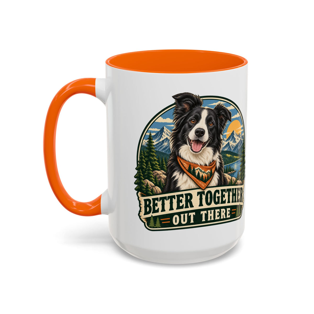 Adventure Buddy — Custom Pet Portrait Accent Mug