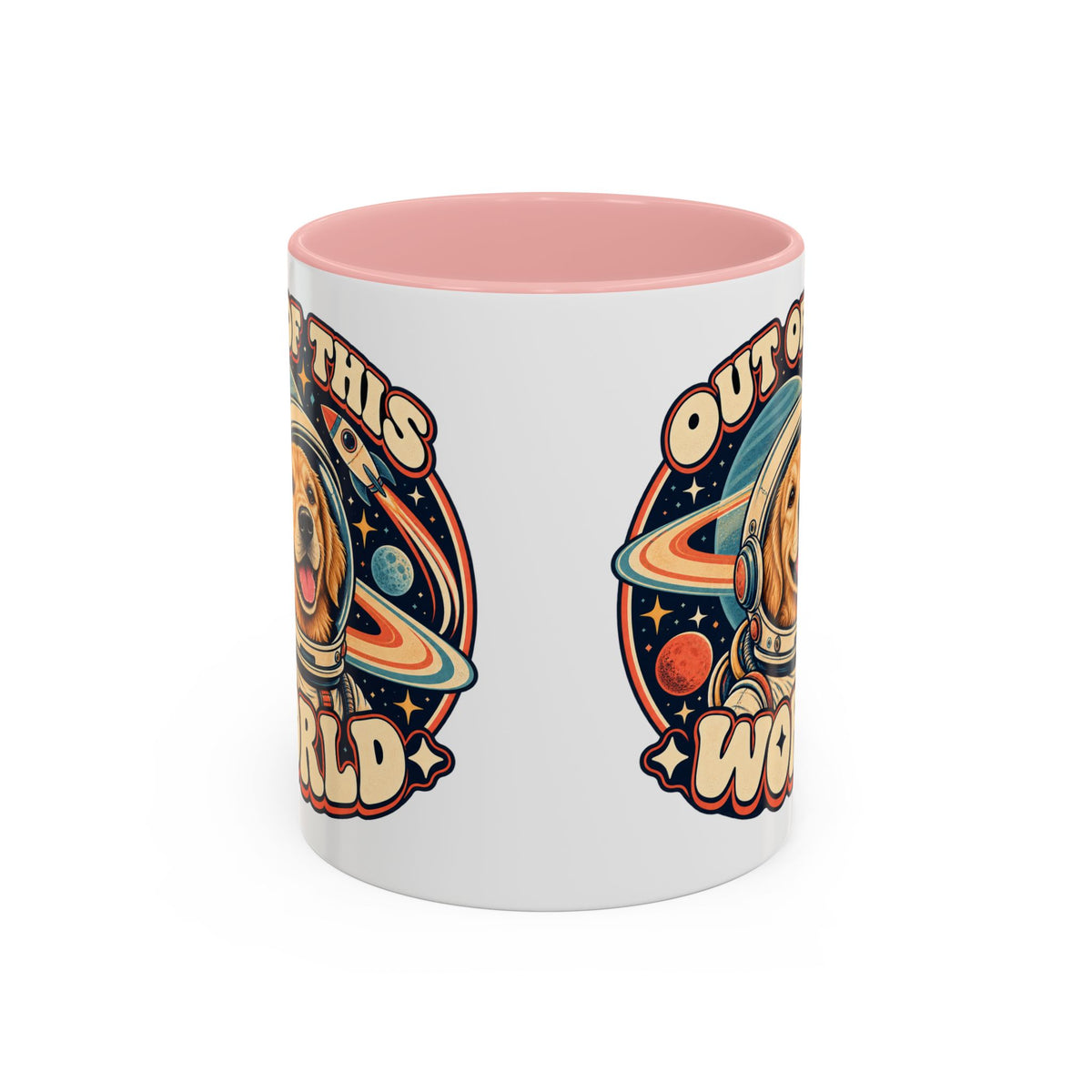 Space Cadet — Custom Pet Portrait Accent Mug