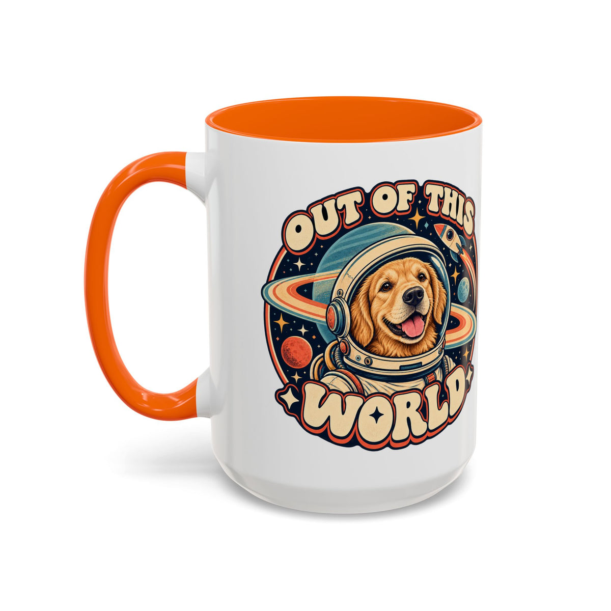 Space Cadet — Custom Pet Portrait Accent Mug