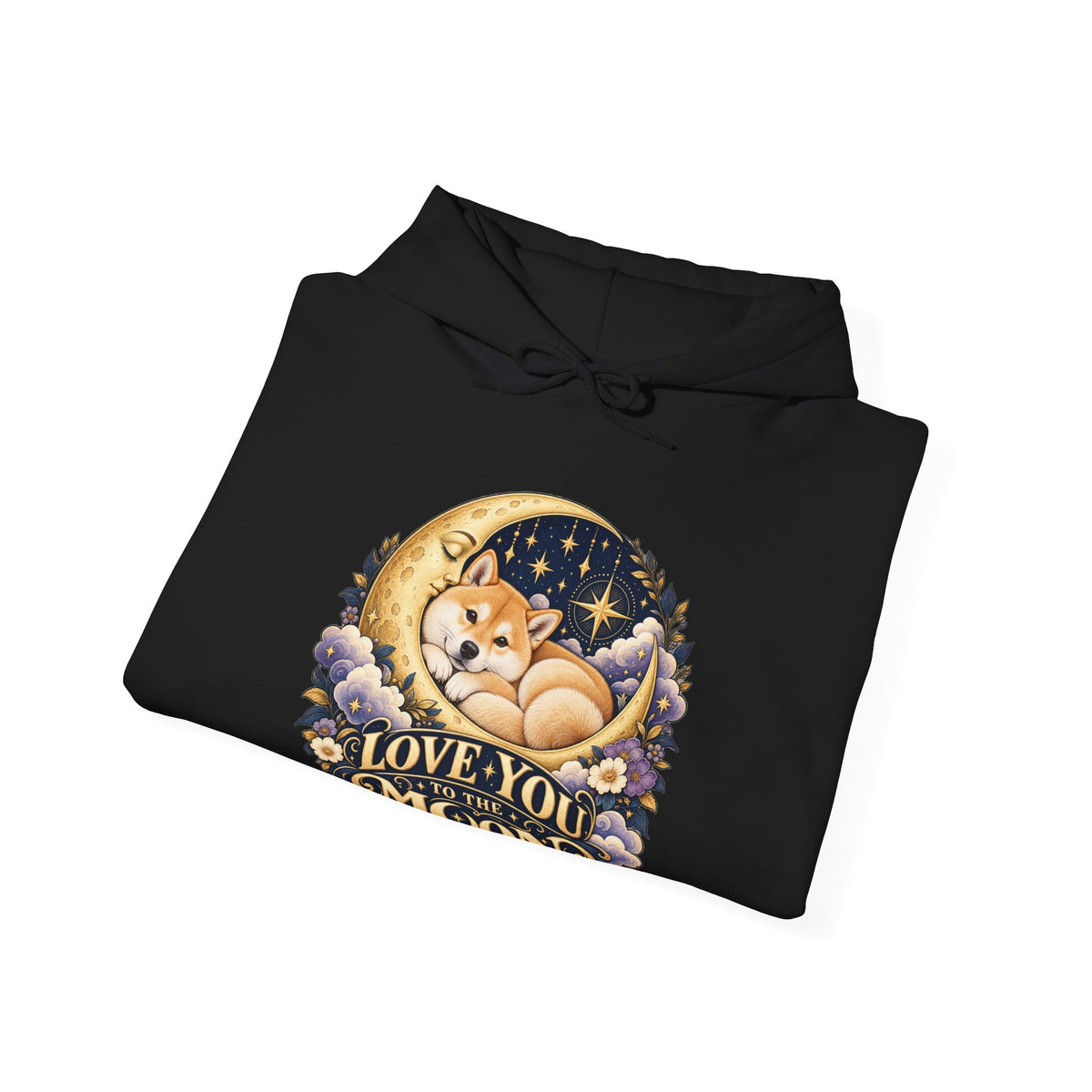 Love You to the Moon — Custom Pet Portrait Hoodie