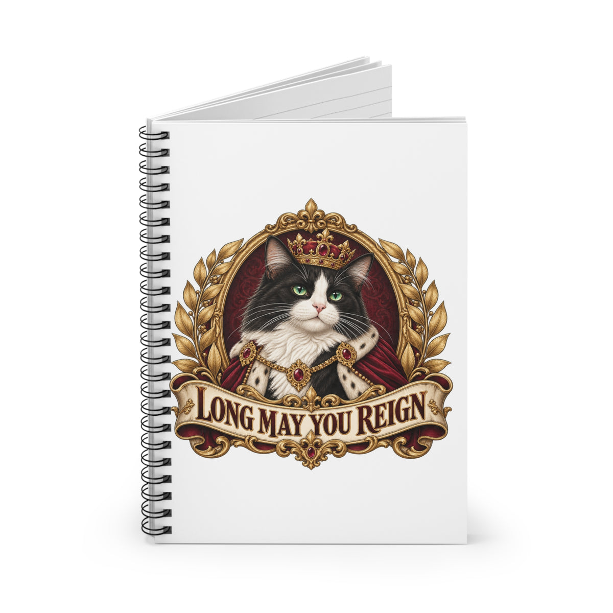 Royal Pet — Custom Pet Portrait Spiral Notebook