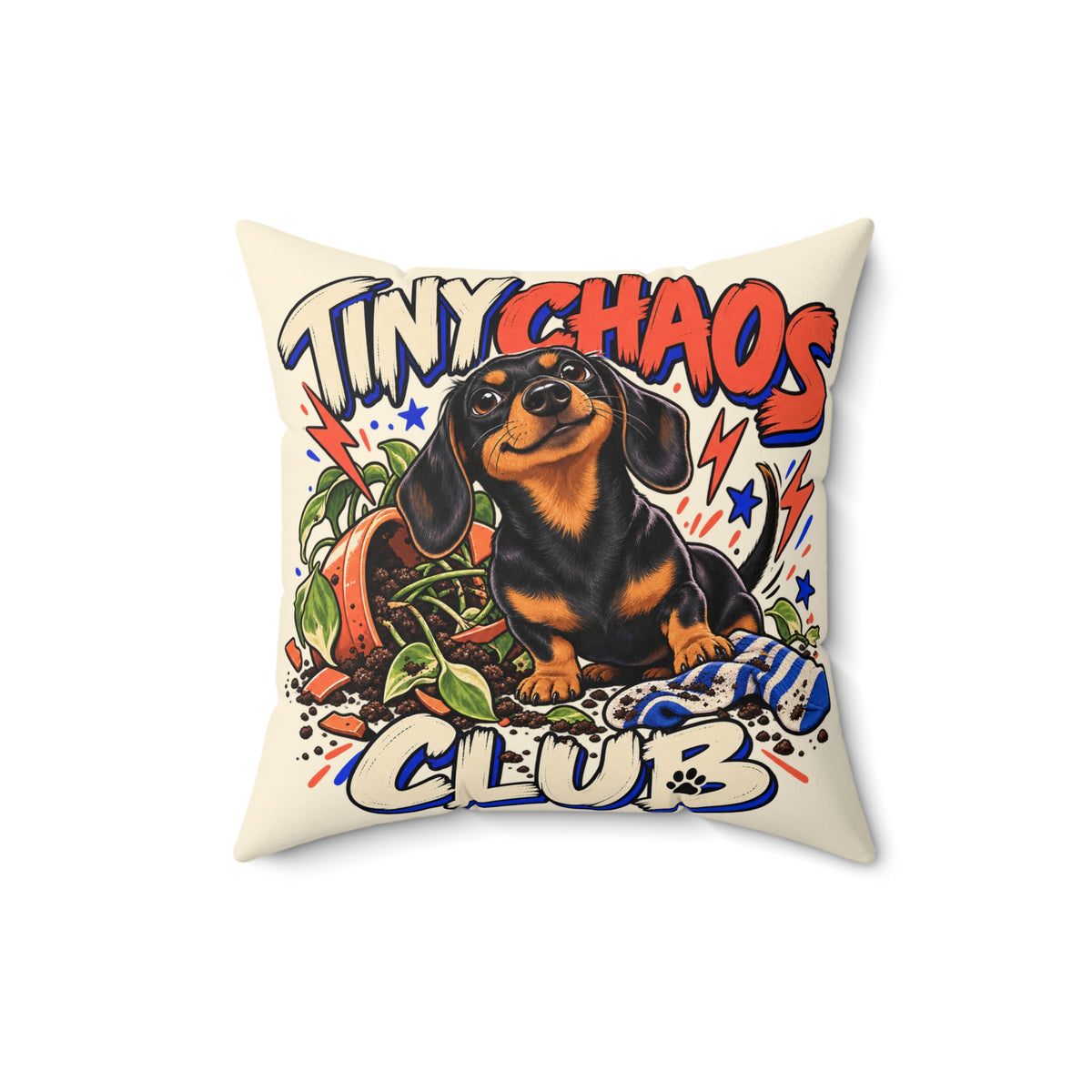 Tiny Chaos Club — Custom Pet Portrait Portrait Pillow