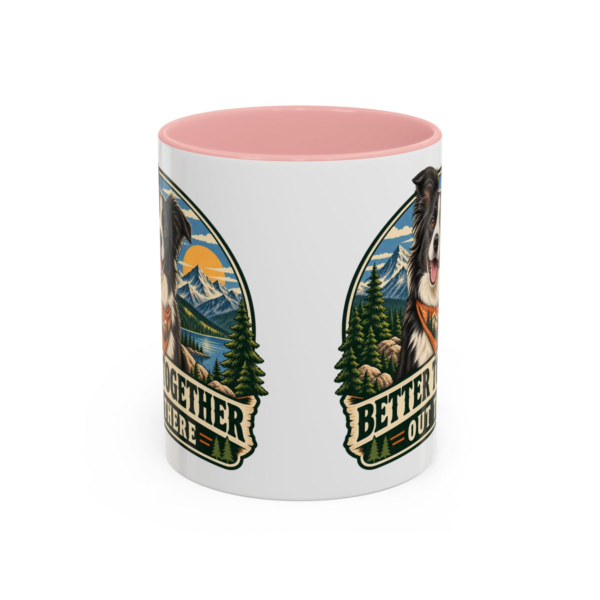 Adventure Buddy — Custom Pet Portrait Accent Mug