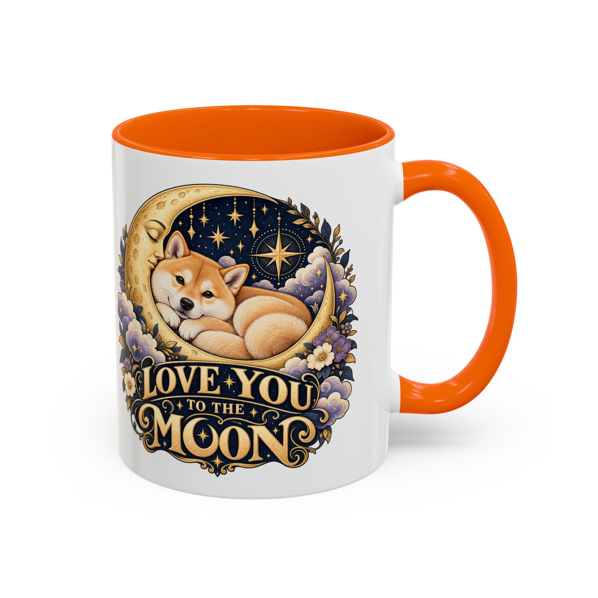 Love You to the Moon — Custom Pet Portrait Accent Mug