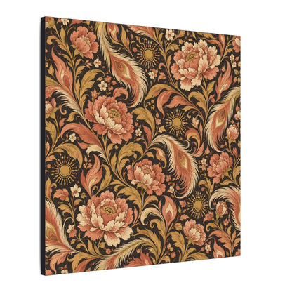 Phoenix Petals Pattern — Matte Stretched Canvas