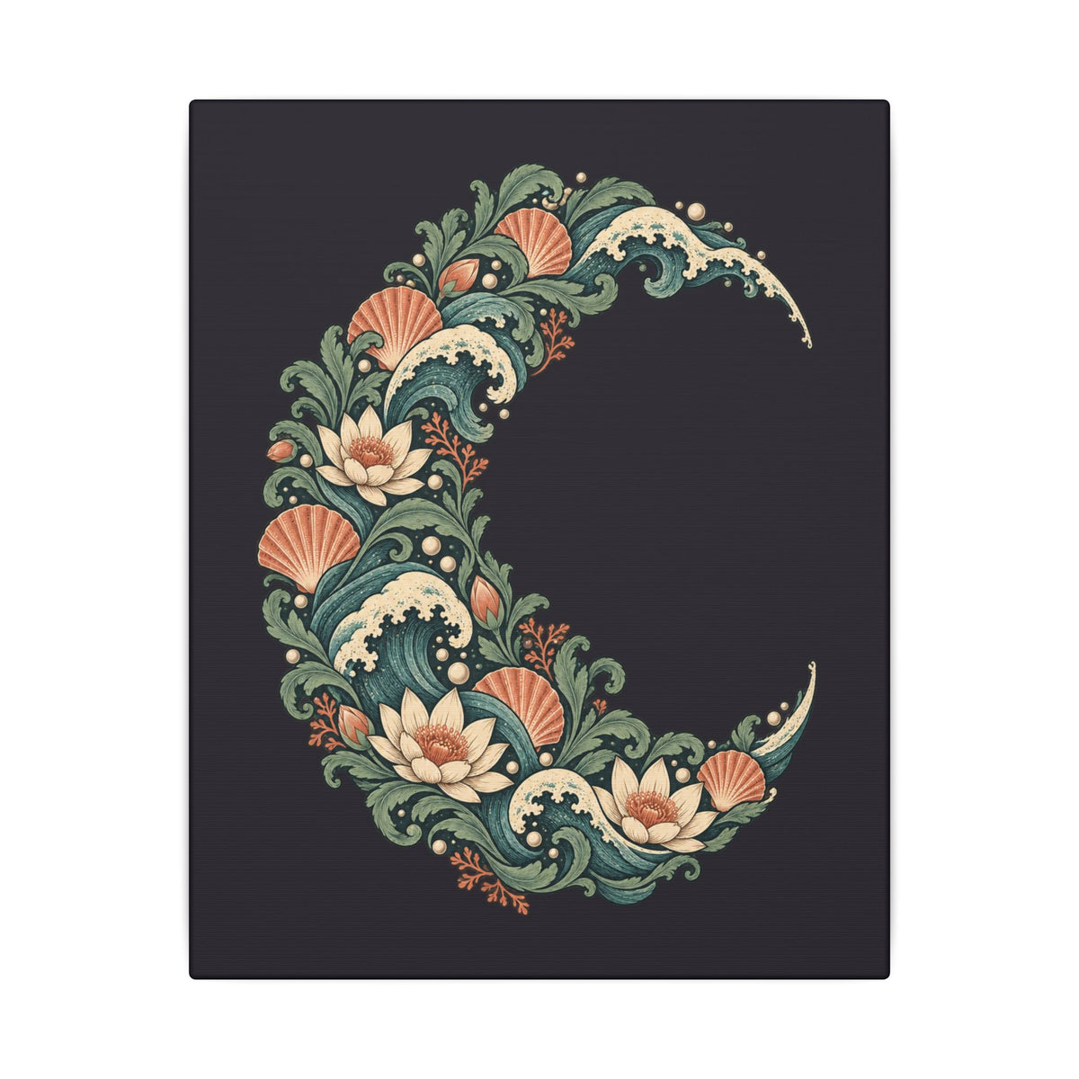 Tidal Crescent — Matte Stretched Canvas