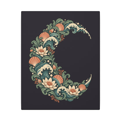 Tidal Crescent — Matte Stretched Canvas