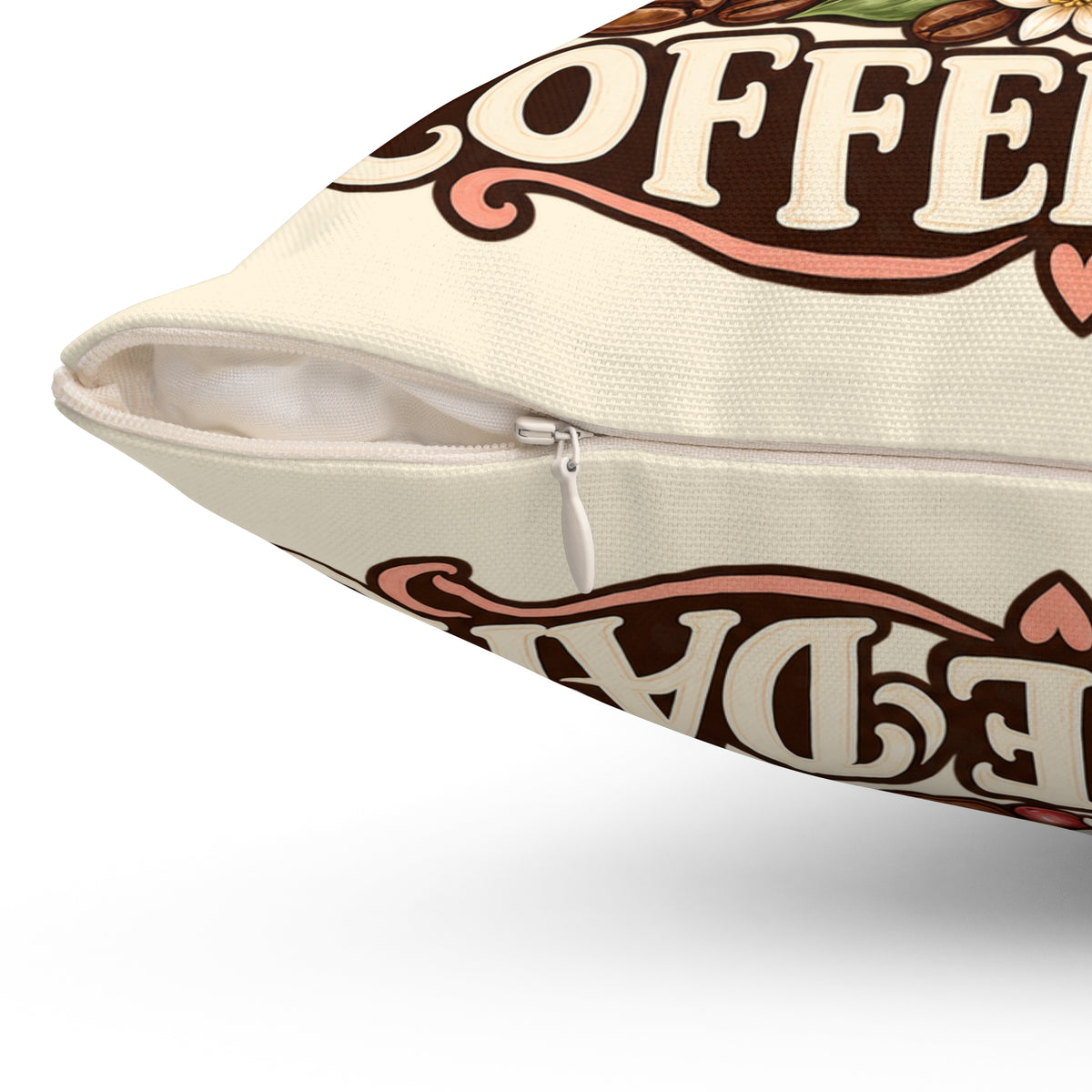 Coffee Companion — Custom Pet Portrait Portrait Pillow