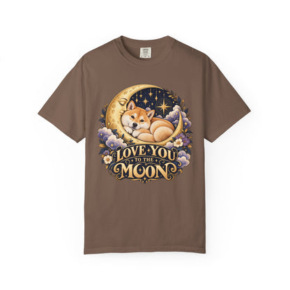 Love You to the Moon — Custom Pet Portrait Premium Tee
