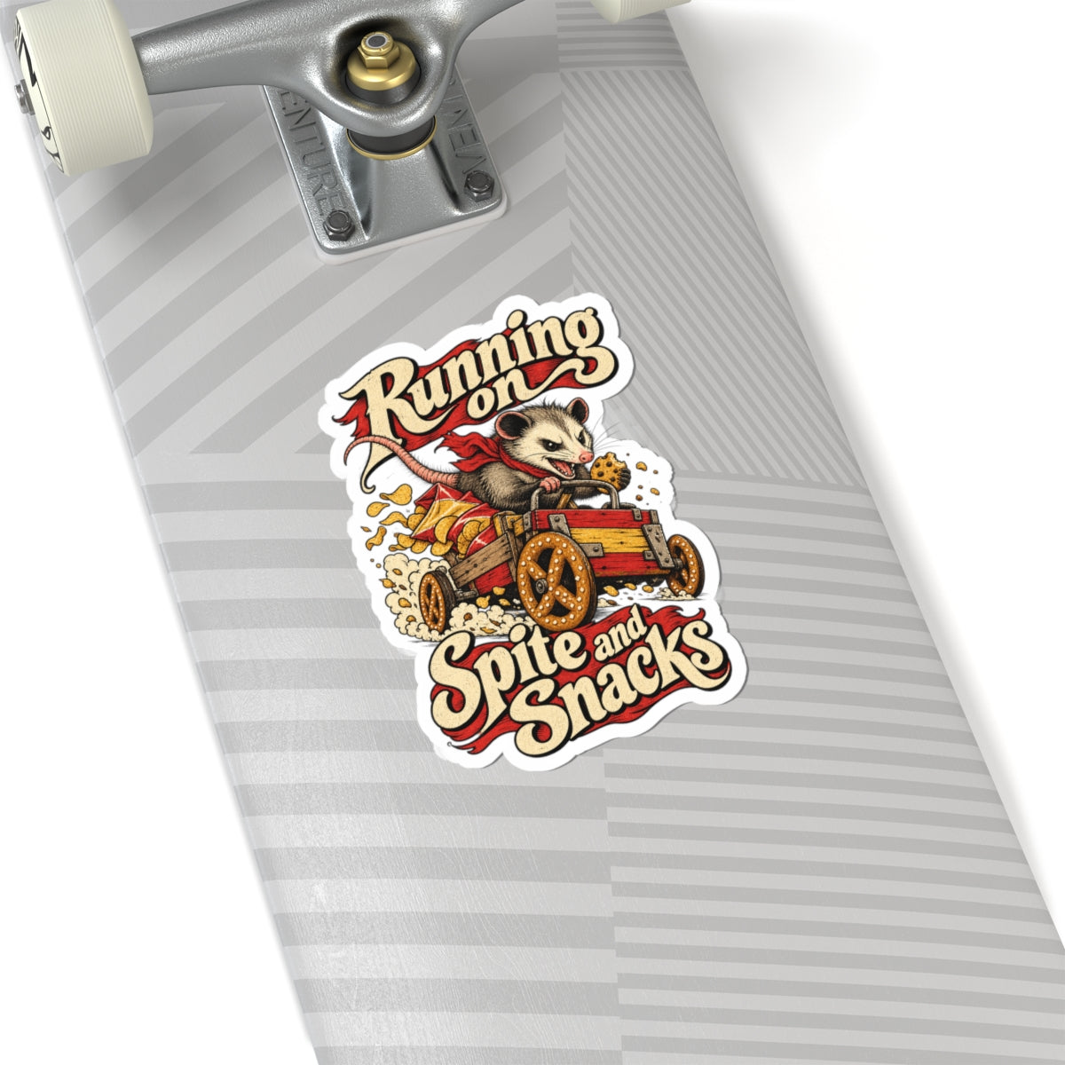 Running on Spite and Snacks — Kiss-Cut Sticker