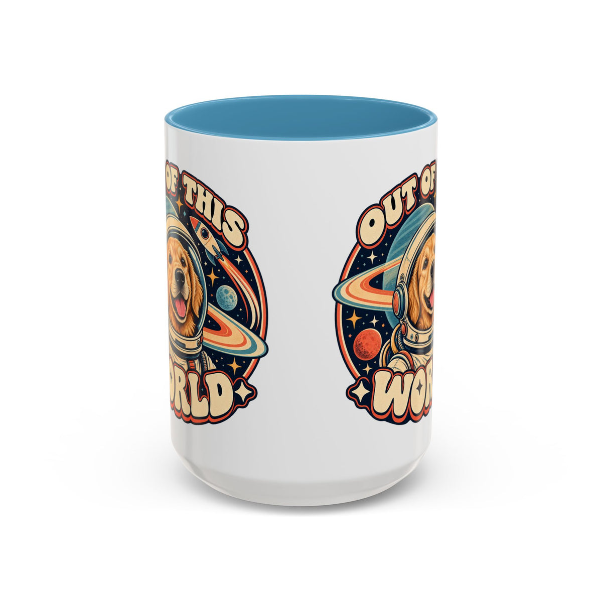 Space Cadet — Custom Pet Portrait Accent Mug