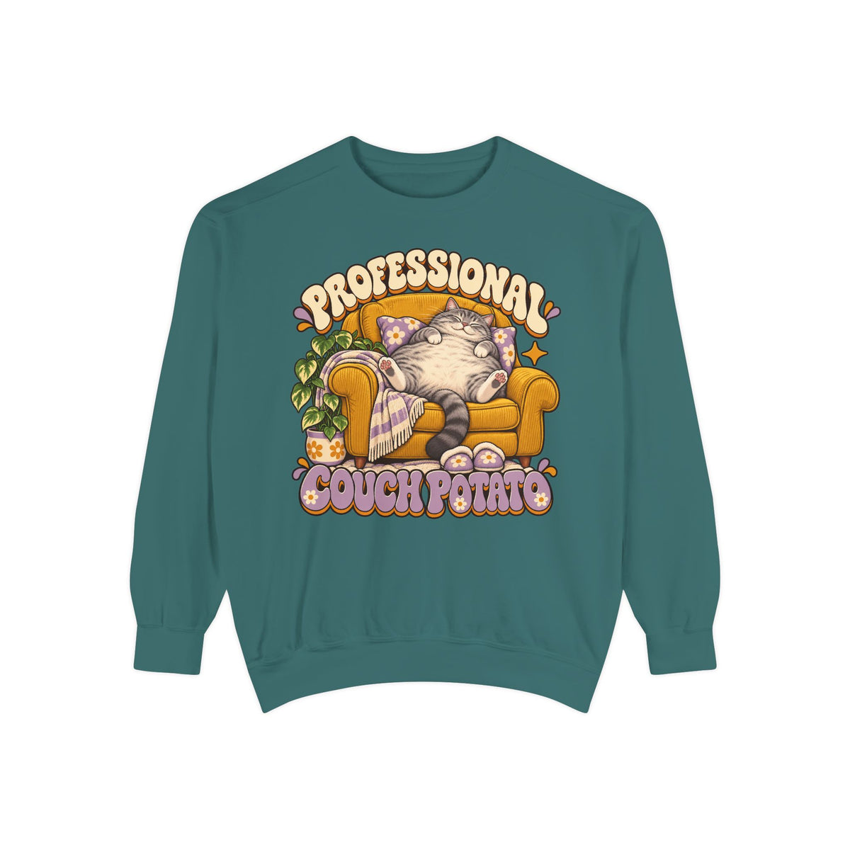 Couch Potato — Custom Pet Portrait Crewneck