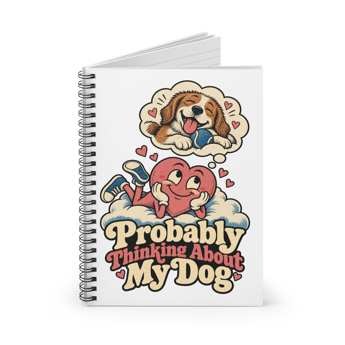 Your Pet, Your Spiral Notebook — Custom Illustrated Pet Portrait