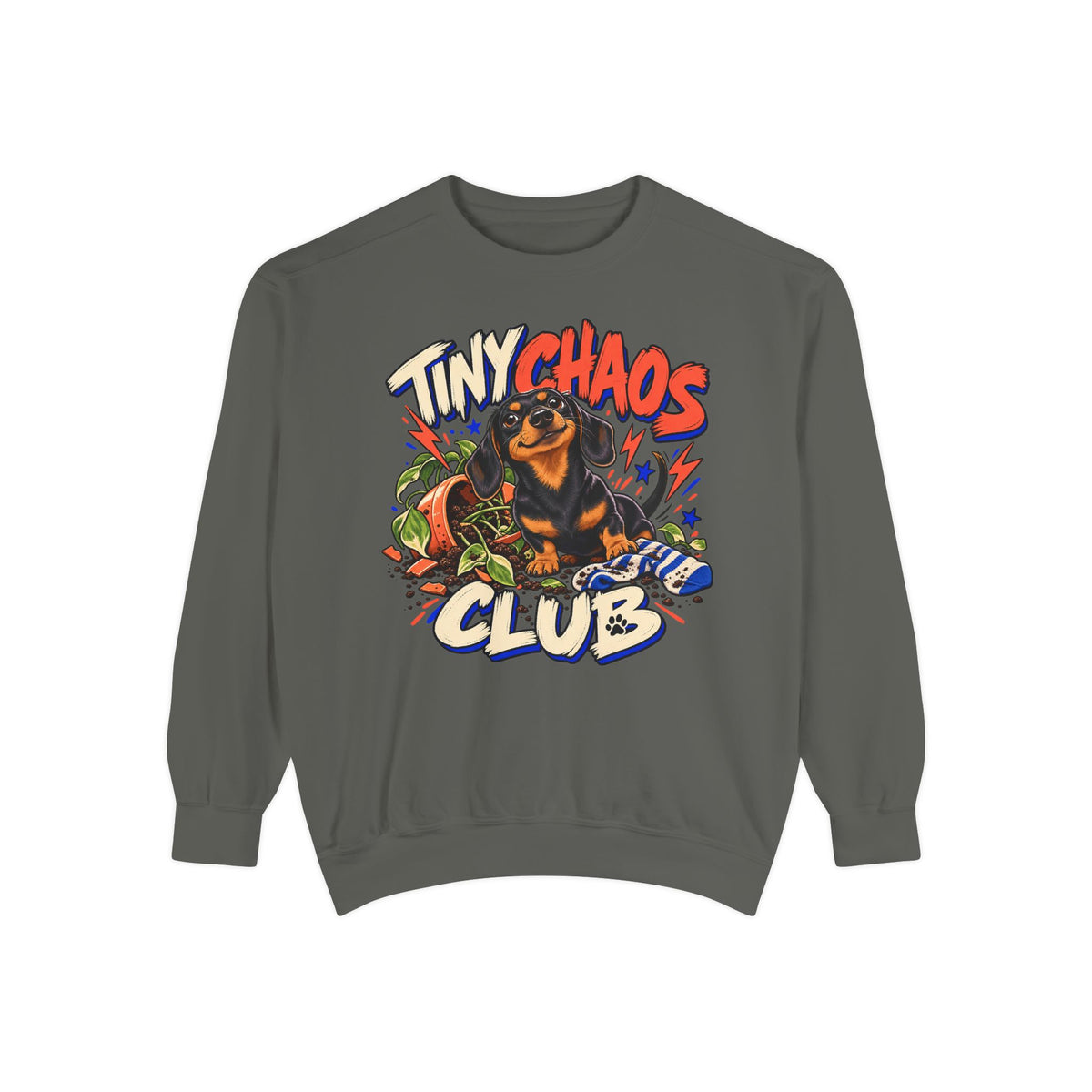 Tiny Chaos Club — Custom Pet Portrait Crewneck