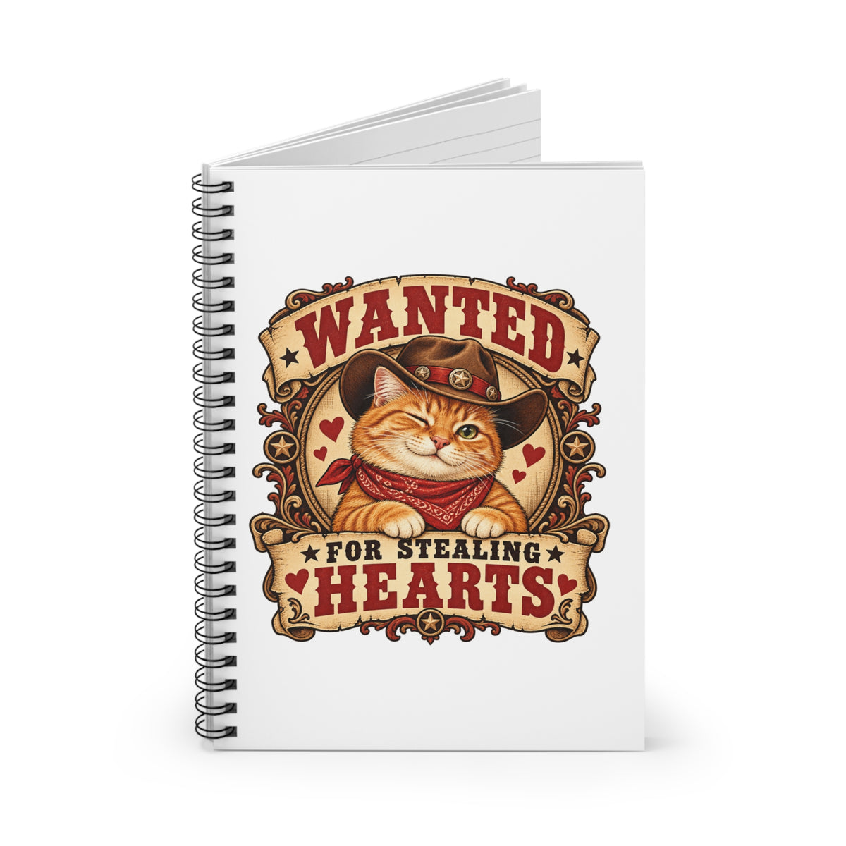Heart Thief — Custom Pet Portrait Spiral Notebook