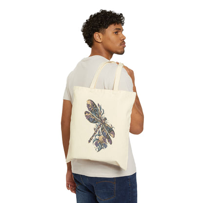Iris Flight — Cotton Canvas Tote