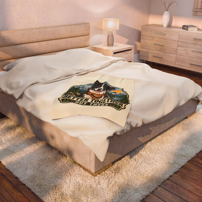 Adventure Buddy — Custom Pet Portrait Plush Blanket