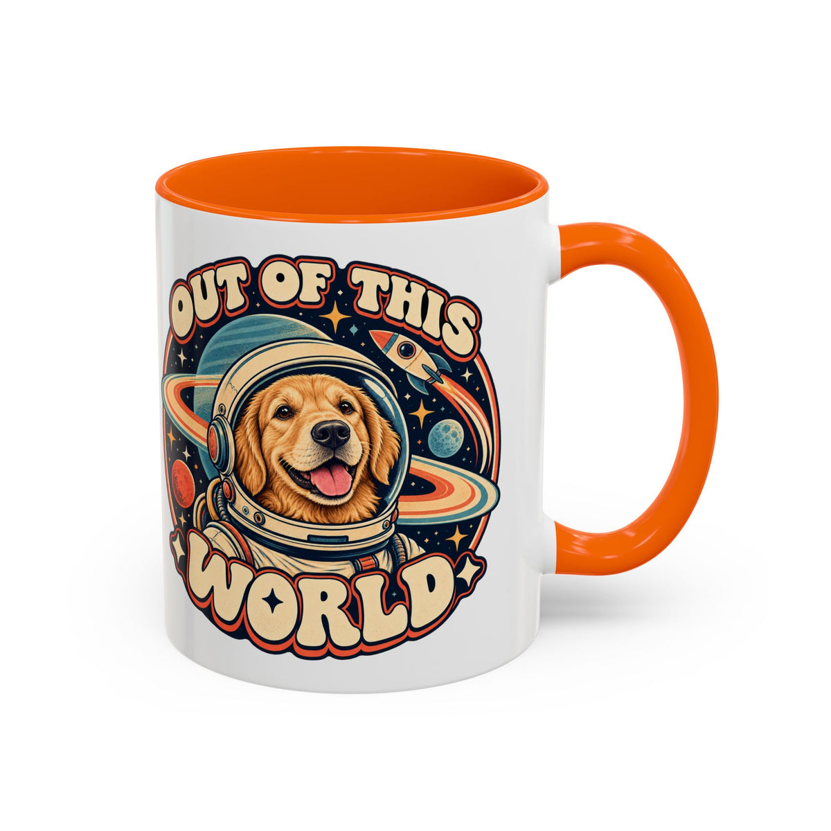 Space Cadet — Custom Pet Portrait Accent Mug