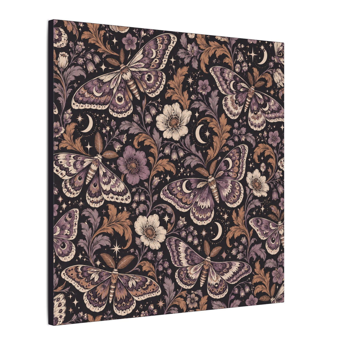 Velvet Wings Pattern — Matte Stretched Canvas