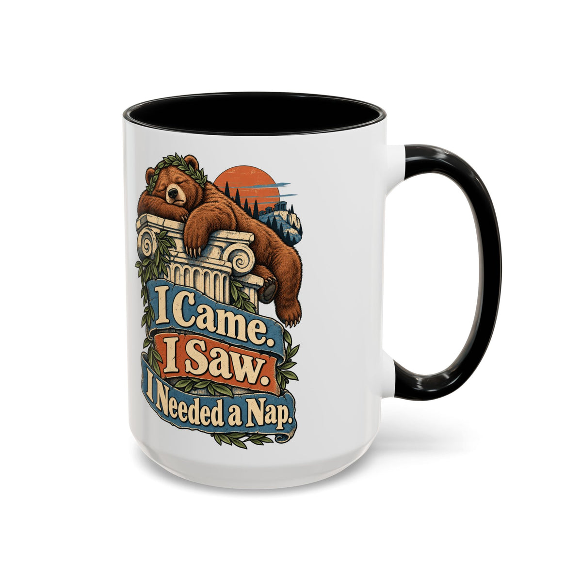 I Came. I Saw. I Needed a Nap. — Accent Mug