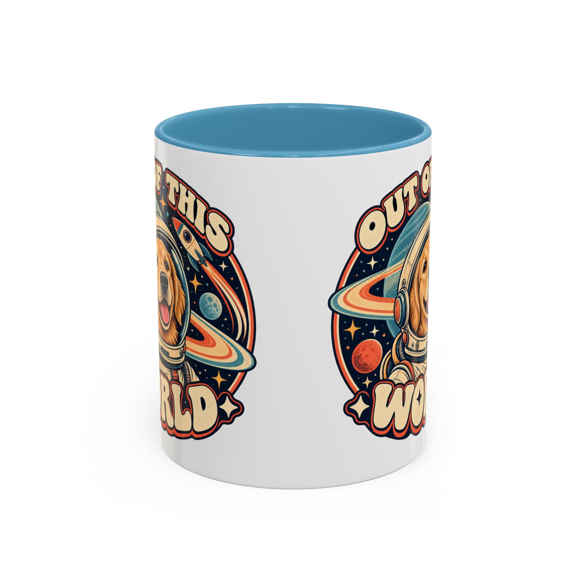 Space Cadet — Custom Pet Portrait Accent Mug