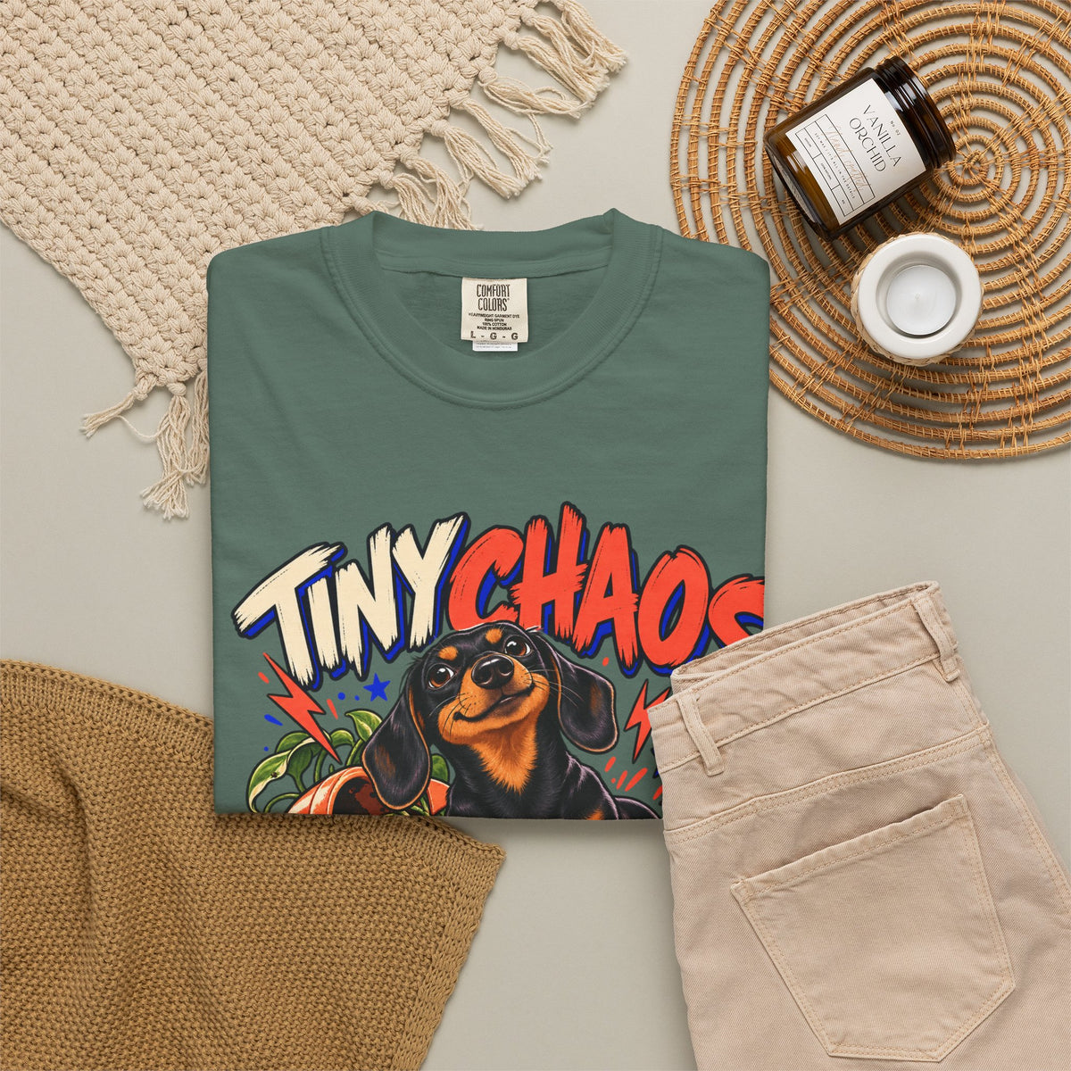 Tiny Chaos Club — Custom Pet Portrait Premium Tee