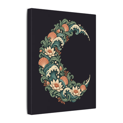Tidal Crescent — Matte Stretched Canvas