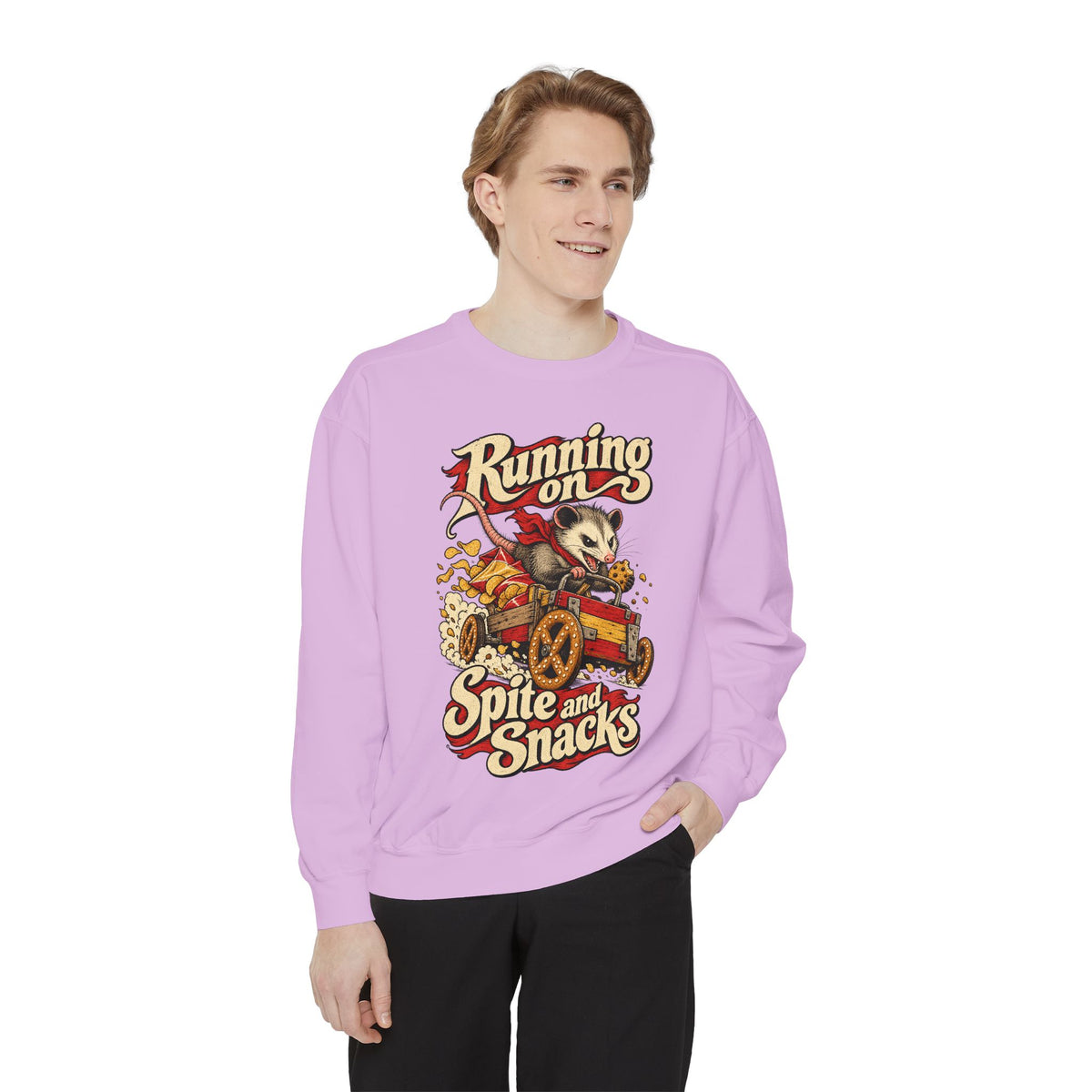 Running on Spite and Snacks — Garment-Dyed Crewneck