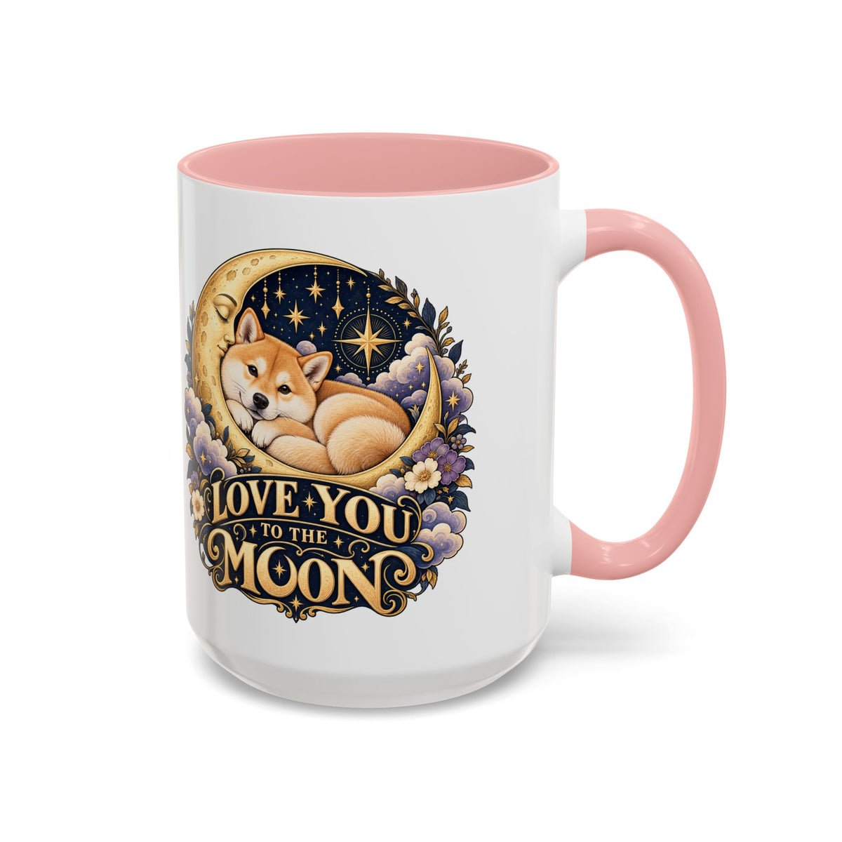 Love You to the Moon — Custom Pet Portrait Accent Mug