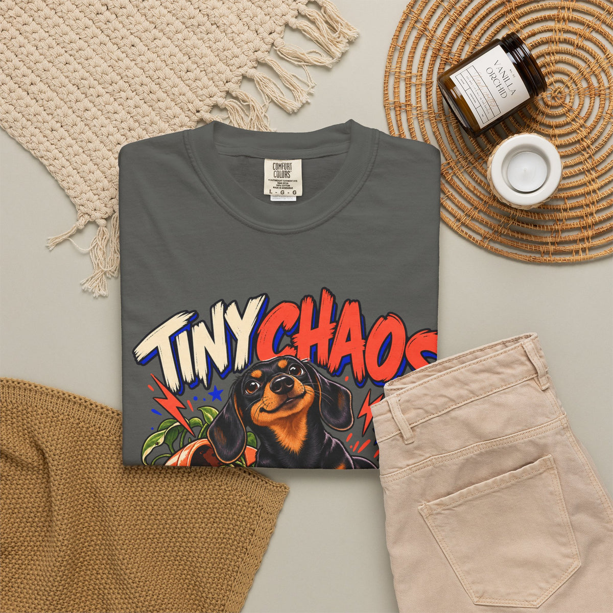 Tiny Chaos Club — Custom Pet Portrait Premium Tee