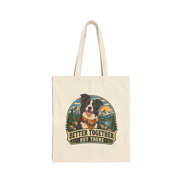 Adventure Buddy — Custom Pet Portrait Canvas Tote