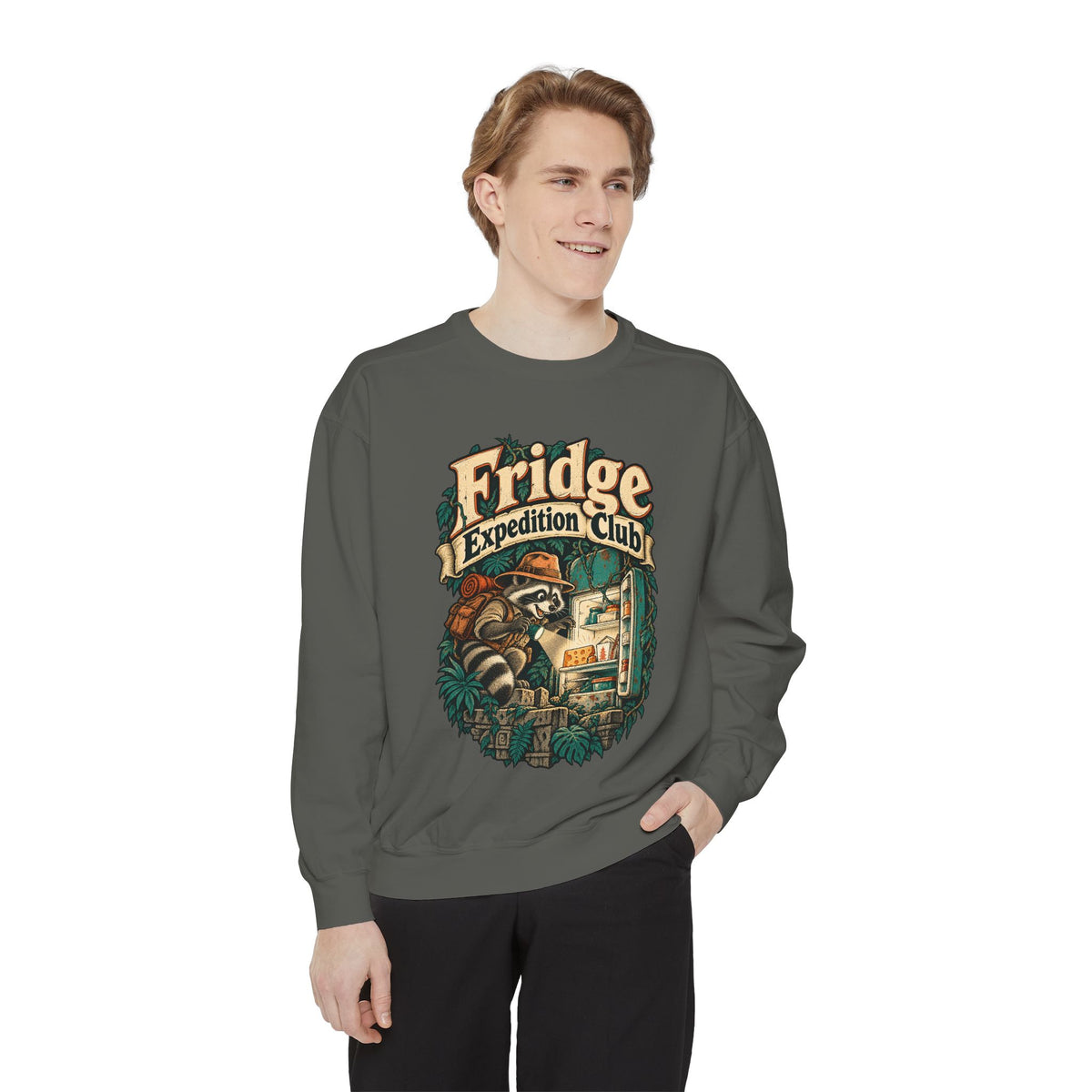 Fridge Expedition Club — Garment-Dyed Crewneck