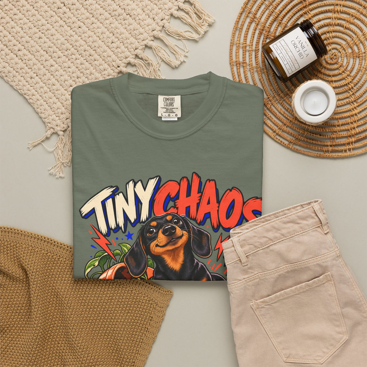 Tiny Chaos Club — Custom Pet Portrait Premium Tee