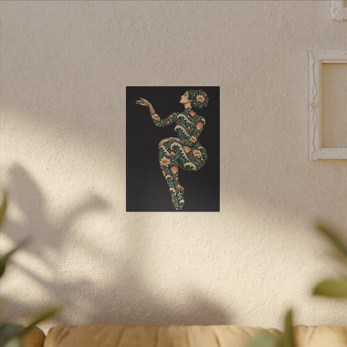 Lunar Tide Muse — Matte Stretched Canvas