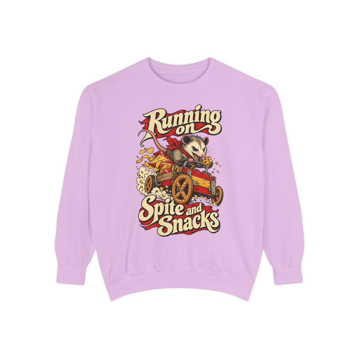 Running on Spite and Snacks — Garment-Dyed Crewneck