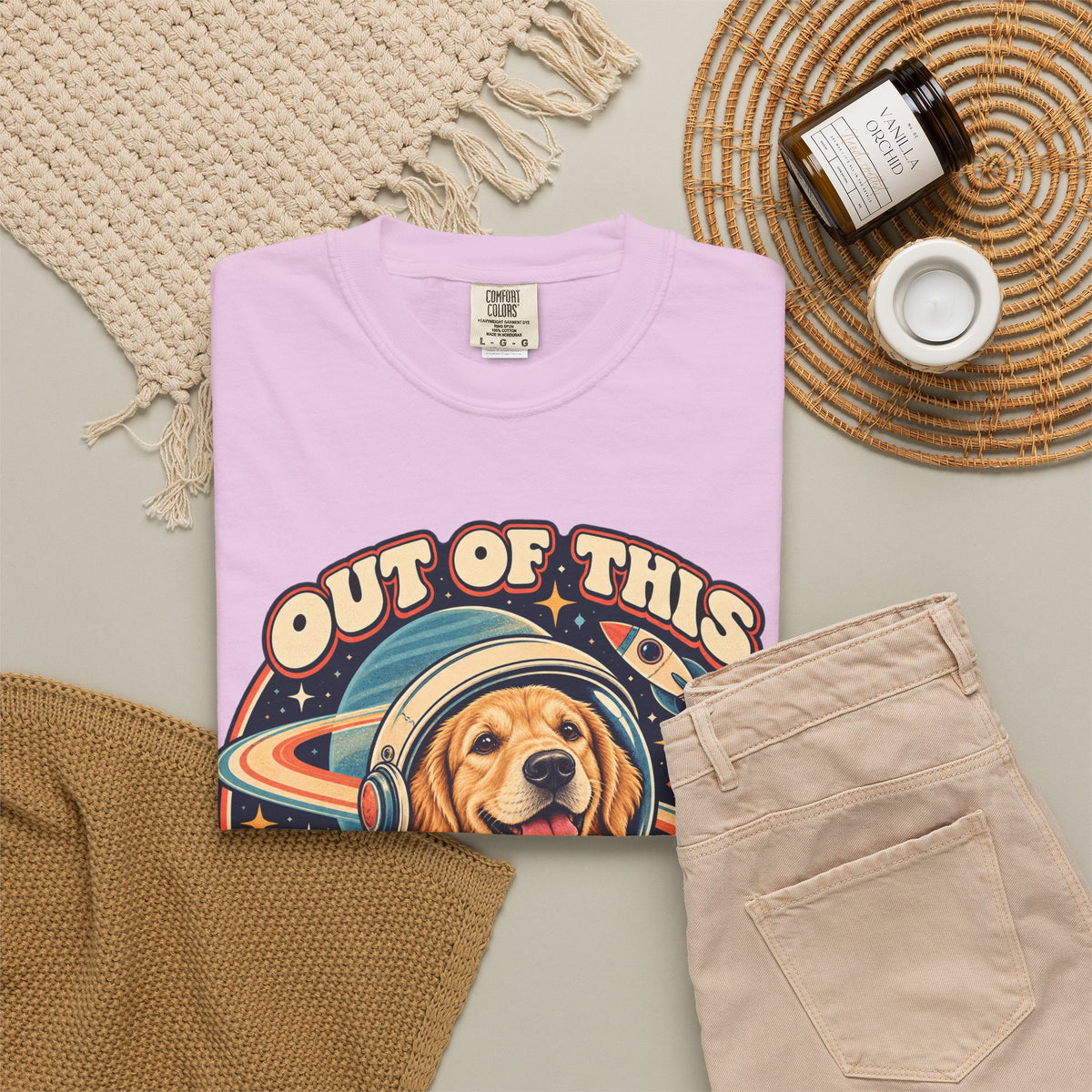 Space Cadet — Custom Pet Portrait Premium Tee
