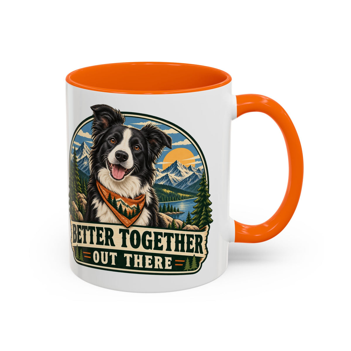 Adventure Buddy — Custom Pet Portrait Accent Mug