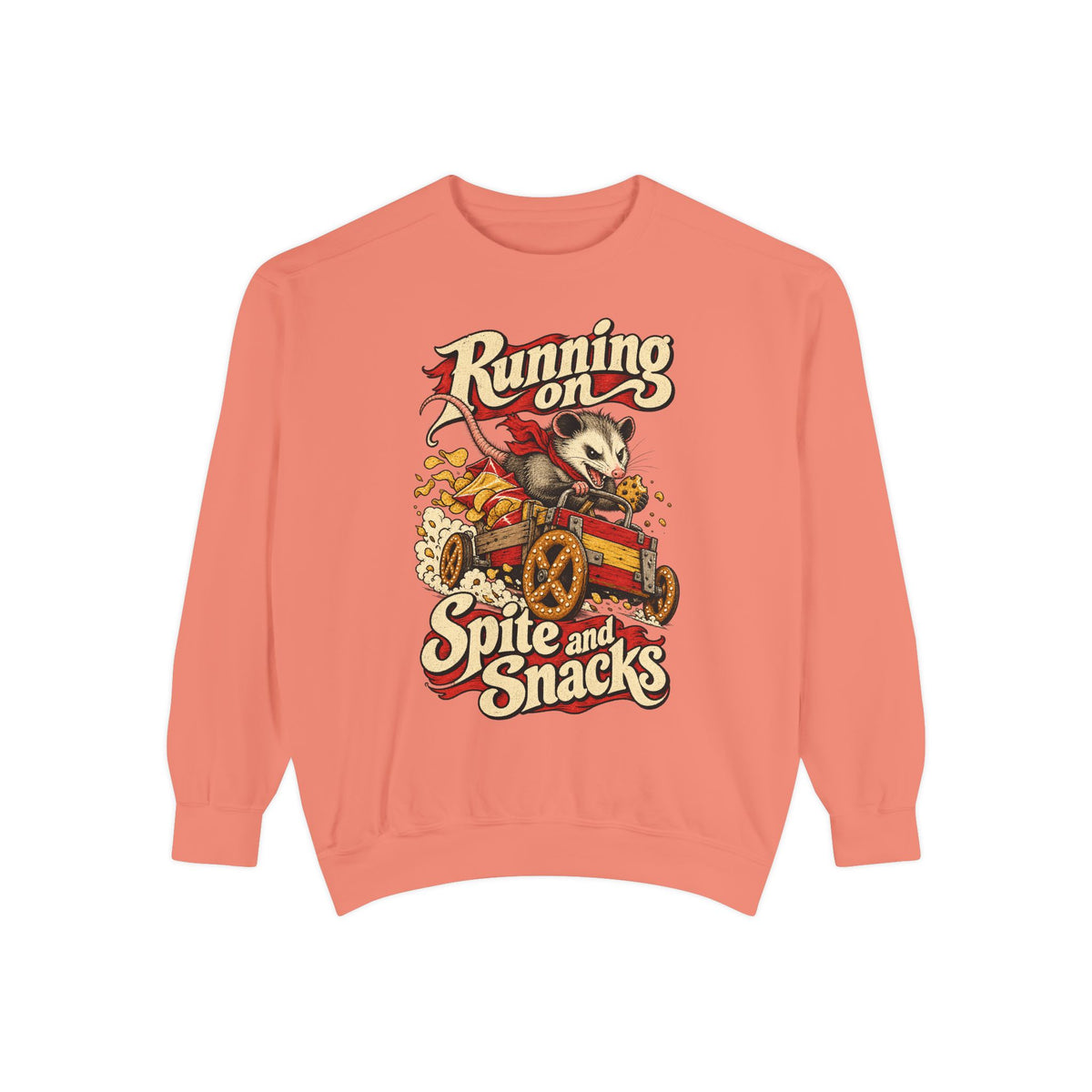 Running on Spite and Snacks — Garment-Dyed Crewneck