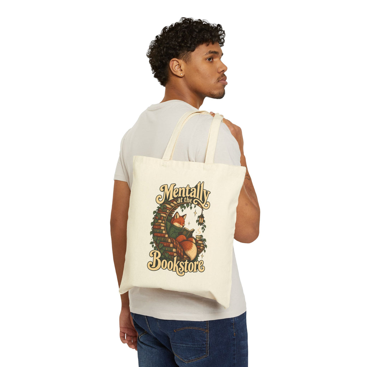 Mentally at the Bookstore — Canvas Tote