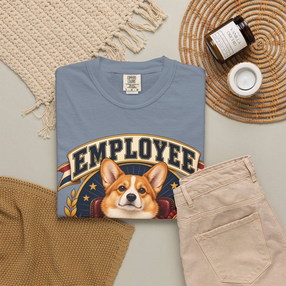 Employee of the Month — Custom Pet Portrait Premium Tee