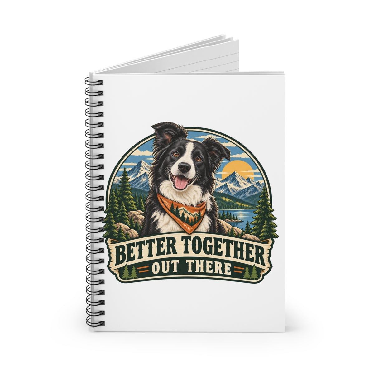 Adventure Buddy — Custom Pet Portrait Spiral Notebook