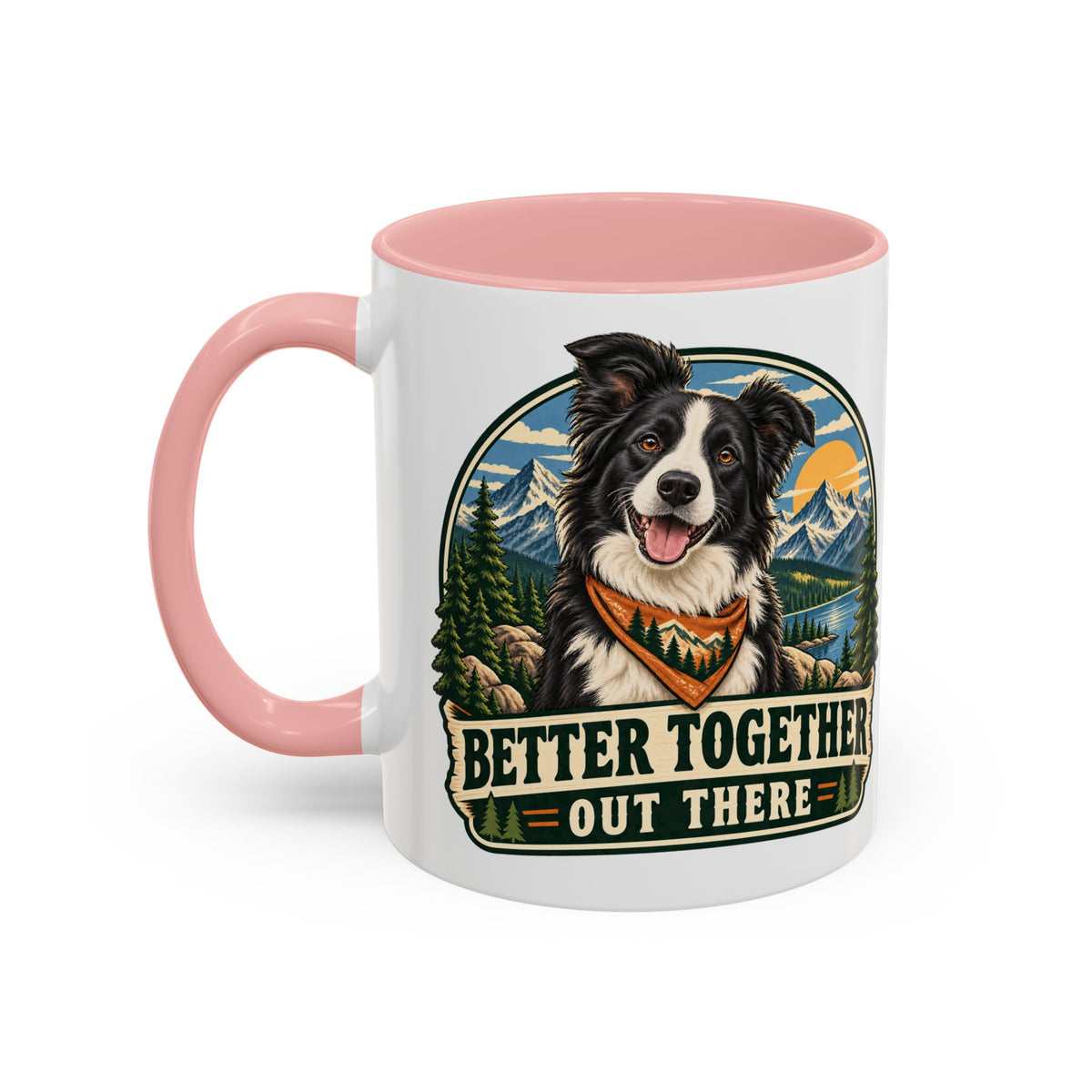 Adventure Buddy — Custom Pet Portrait Accent Mug