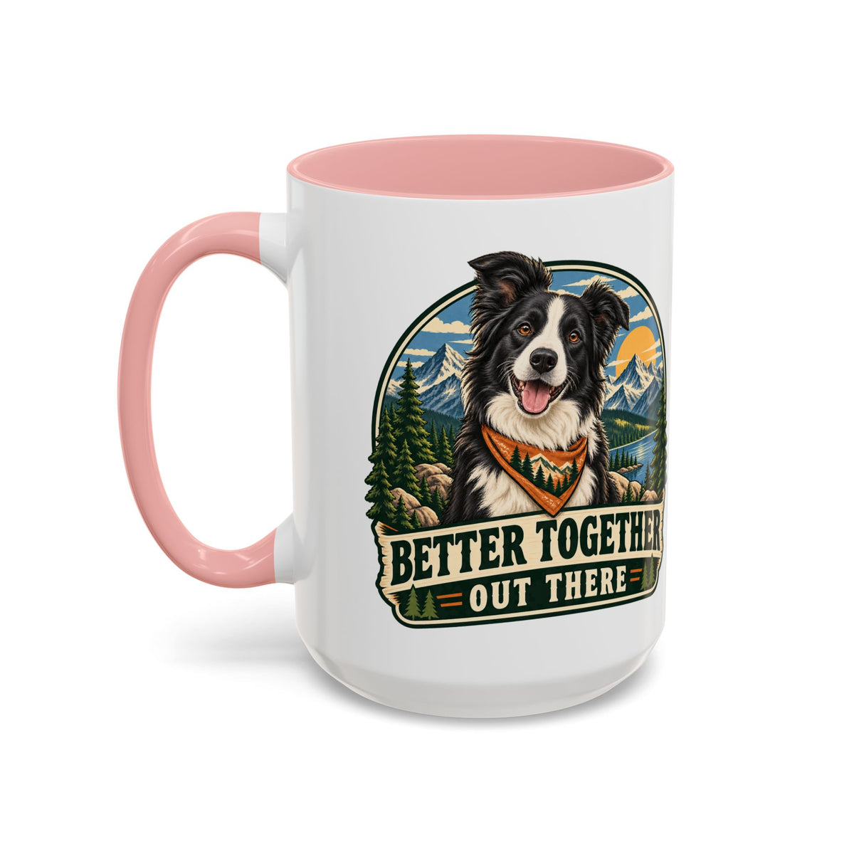 Adventure Buddy — Custom Pet Portrait Accent Mug