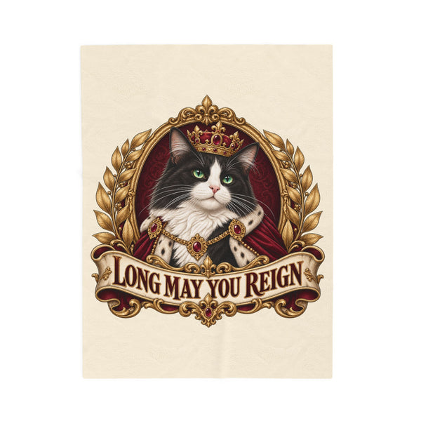 Royal Pet — Custom Pet Portrait Plush Blanket