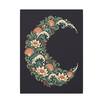 Tidal Crescent — Matte Stretched Canvas