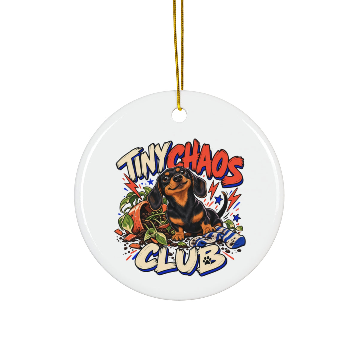 Tiny Chaos Club — Custom Pet Portrait Keepsake Ornament