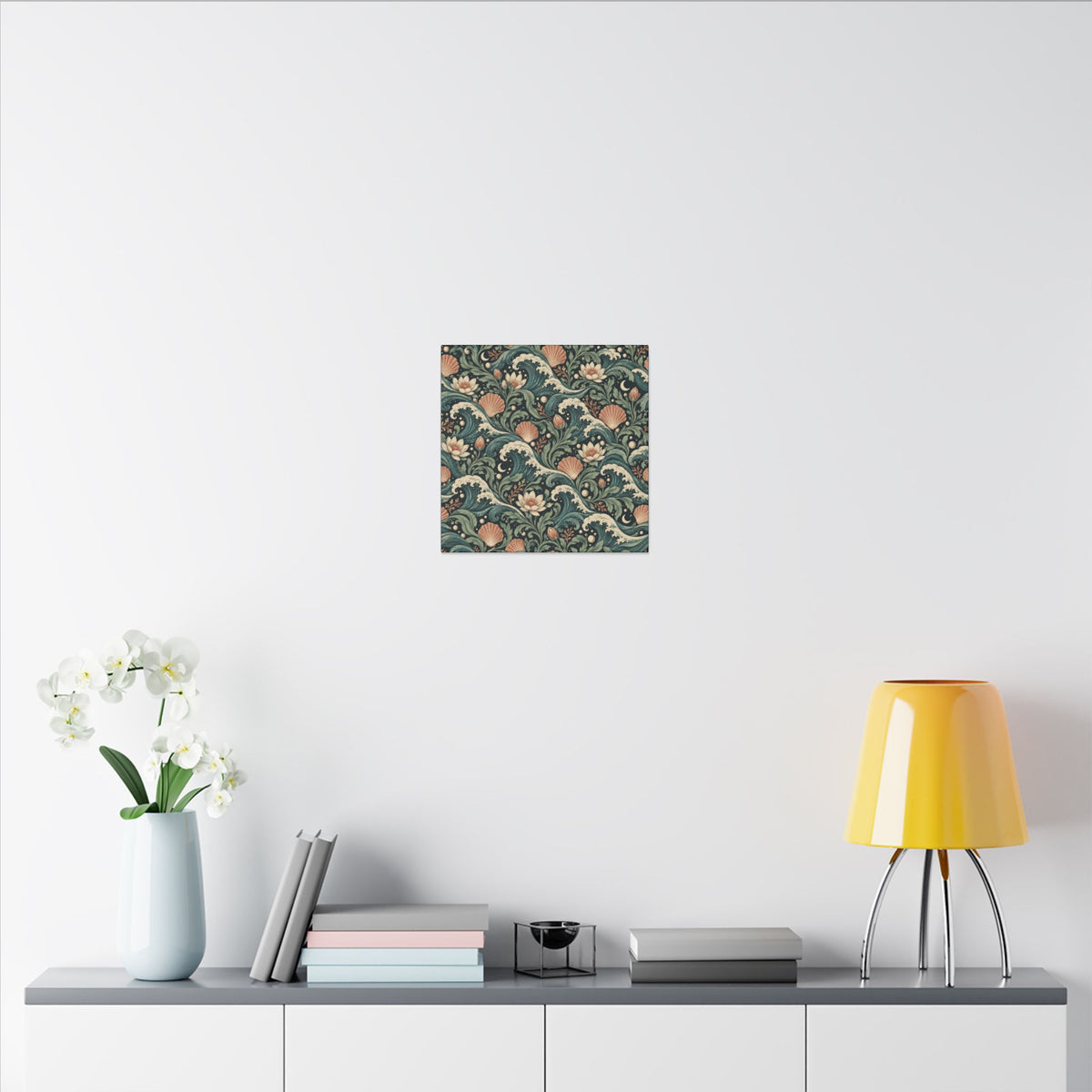 Lunar Tide Pattern — Matte Stretched Canvas