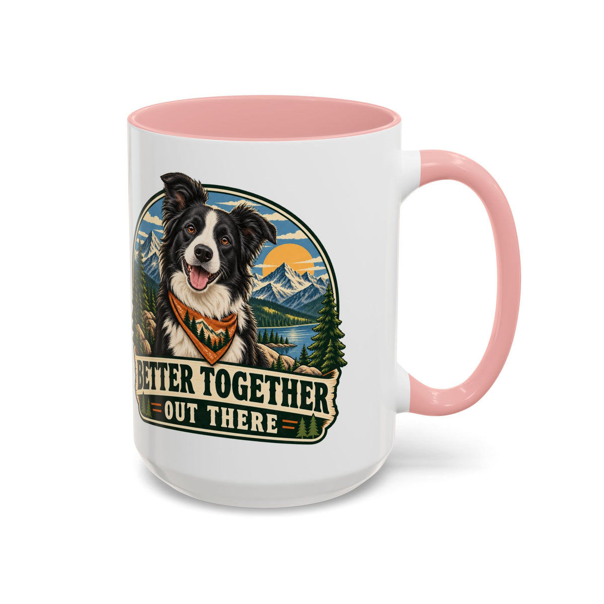 Adventure Buddy — Custom Pet Portrait Accent Mug